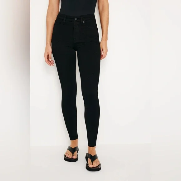 Good American Good Legs Jet Black Skinny Jeans - Picture 4 of 8